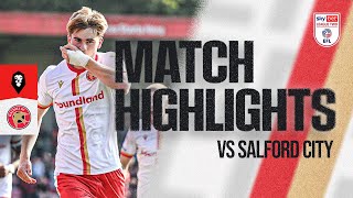 Salford City v Walsall Highlights [upl. by Quillon]