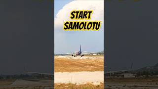 START SAMOLOTU z lotniska Zakynthos Grecja [upl. by Dnalon]