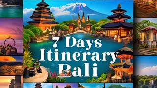 Bali Itinerary For 7 Days  Bali Honeymoon itinerary  Bali itinerary 7 days from India bali [upl. by Nithsa]