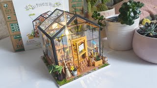 DIY Miniature Garden House  Rolife  Robotime Cathys Flower House [upl. by Rebecka]