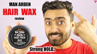 Man Arden HAIR FIBER WAX review  Strong hold hair wax India  QualityMantra [upl. by Bernj]