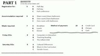 Conference Registration Form With Answers  IELTS LISTENING SECTION1 [upl. by Ahseya377]