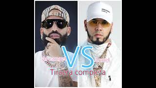 Arcangel vs Anuel  Tiraera Completa [upl. by Nasus]