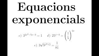 Equacions exponencials  Part 2 [upl. by Origra]