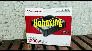 Unboxing Pioneer GMD8704 Four Channel Class FD Bridgeable Amplifier [upl. by Charry339]