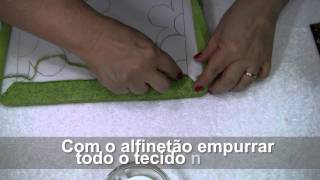 TUTORIAL PATCHWORK EMBUTIDO  PORTA CHAVES [upl. by Artsa]