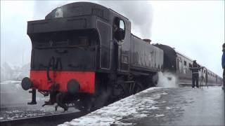 SVR Spring Steam Gala 2013  34007 Wadebridge and 1501 at Kidderminster [upl. by Tad]