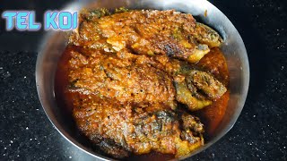 TEL KOI  তেলকৈ  Bengali Traditional Hot Spicy TEL KOI Recipe In Village Style  Fish Curry Recipe [upl. by Maurice500]