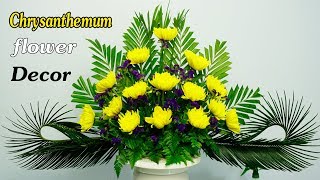 Limonium sinuatum Chrysanthemum Flower Arrangement for Altar168 [upl. by Aramac]