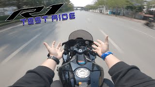 No word can describe this  2022 Yamaha R1  TEST RIDE [upl. by Kneeland]