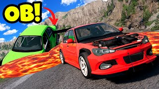 FLOOD ESCAPE But the LOSER Has to Take Off Car Parts in BeamNG Drive Mods [upl. by Baalman]