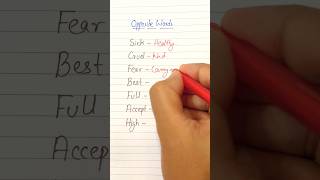 Opposite Words  Part2  English Grammar [upl. by Mady]