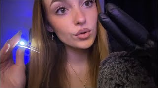 ASMR EXAMEN MÉDICAL DE TON VISAGE yeux oreilles bouche et nez [upl. by Francyne]