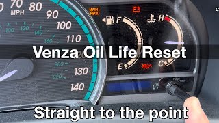 Maintenance required reset 2014 Toyota Venza [upl. by Solnit]