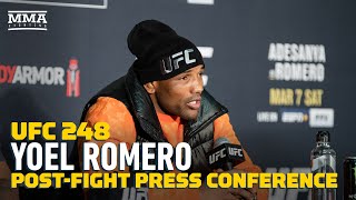 UFC 248 Yoel Romero PostFight Press Conference  MMA Fighting [upl. by Dnomso]