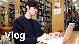 VLOG 대학생의 하루 개강첫날브이로그  학교갔다 카페알바하는 일상  A day of a University Student l 홍준 HongJun [upl. by Bergquist]