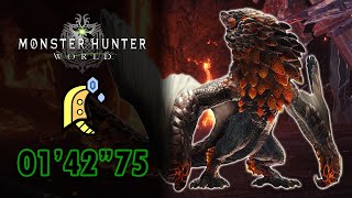 MHW  Bazelgeuse vs Kjárr Fellsword quotIcequot 0142quot75 Solo TA wiki rules [upl. by Eiluj553]