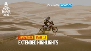 Extended highlights of Stage 13 presented by Aramco  Dakar2023 [upl. by Nash]