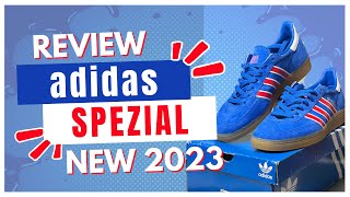 ADIDAS HANDBALL SPEZIAL BLUE NEW RELEASE REVIEW UNBOXING ON FEET [upl. by Juana13]