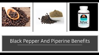 Black Pepper Bioperine Benefits [upl. by Hardden]