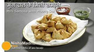 Moong Dal Mini Samosa Recipe  Cocktail Samosa recipe  Crispy Samosa [upl. by Tuesday]