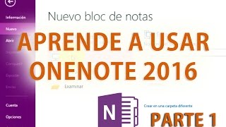 Aprende a usar OneNote 2016  Vista general parte 14 [upl. by Gnov]