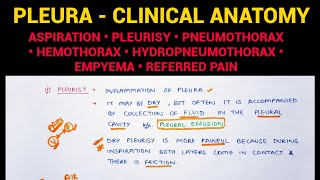 Pleura  Clinical Anatomy I Pleura Anatomy 55  Thorax Anatomy [upl. by Melleta]