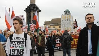 quotChcemy repartianta a nie imigrantaquot  manifestacja antyimigracka  26092015 Warszawa [upl. by Eyllek]