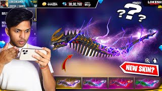 Finally Got Most Expensive Dragon Gun Skin RIP 50000 Diamonds From Dragon Wheel Garena Free Fire [upl. by Aicirpac]