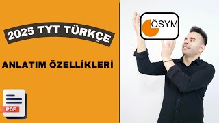 ANLATIM ÖZELLİKLERİ SÖZCÜKTE ANLAM CÜMLEDE ANLAM PARAGRAFTA ANLAM TYT  KPSS  DGS [upl. by Lenee]