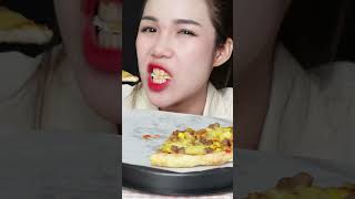 ASMR  Eat pizza 🍕🍕 asmr eating food shorts LipsEATING [upl. by Mcguire171]