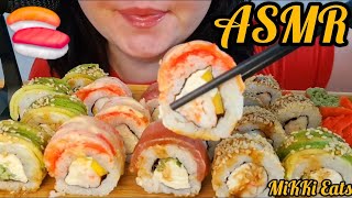 ASMR Sushi 🍣 Mukbang EATING SOUNDS No Talking asmr eating mukbang [upl. by Aihsekyw525]