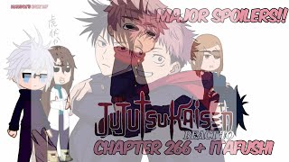 JUJUTSU KAISEN REACT TO chapter 266  ITAFUSHIPUT SPEED ON 2XSPOILERS [upl. by Mesics]