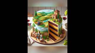 Tuscany Vineyard Cake Ideas cakeideas cakedecorating [upl. by Nilde706]