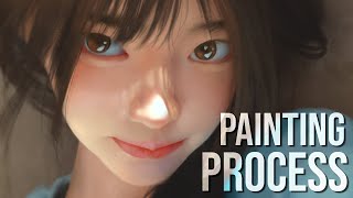 Digital painting process  01112024 [upl. by Moncear228]