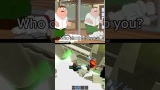 Brian and peter vs Reflection pls use a sound shorts roblox obby acidescape familyguy memes [upl. by Milzie]