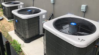 6 New 2023 Mainline Central Air Conditioners Plus Confortotal MiniSplit 4 Running [upl. by Jackson387]