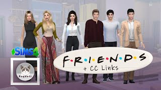 SIMS 4  CAS  FRIENDS  🛋🐒 Satisfying CC build  CC [upl. by Kohl]