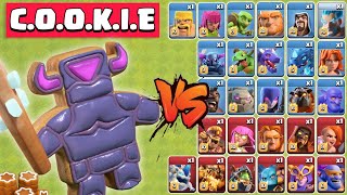 COOKIE PEKKA vs All Troops  Clash of Clans [upl. by Richardo]