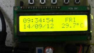 Digital Clock With Day Date Time amp Temperature using RTC DS1307 [upl. by Iron]