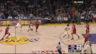 Kobe Bryant completely owns TMAC with great block amp move [upl. by Leacock296]