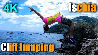 Ischia Italy Cliff Jumping 4K [upl. by Kciregor]