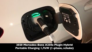 MercedesBenz A250e Plugin Hybrid  Portable Charging 17kW [upl. by Leirej960]