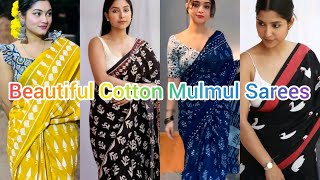 Cotton Mulmul SareesCotton Sareesmeesho meeshohaul meeshoshopping sareeyoutube viralvideo [upl. by Gney]