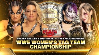 WWE Womens Tag Team Titles  The Kabuki Warriors vs Shayna Baszler amp Zoey Stark  WWE RAW 2024311 [upl. by Eerahc]