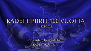 KADETTIPIIRIT 100 VUOTTA 19242024 SEMINAARI [upl. by Ennasil]