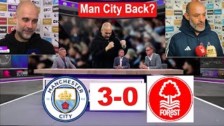 Man City back to Winning Ways beat Forest 30  PostMatch Analysis [upl. by Atilrac735]