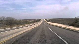 Across Texas on US 90 Part 1  Marathon TX to Pecos River [upl. by Nortyad]