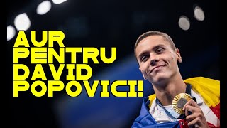 Răzvan Florea primul medaliat olimpic al României plin de emoții după triumful lui David Popovici [upl. by Yttel749]