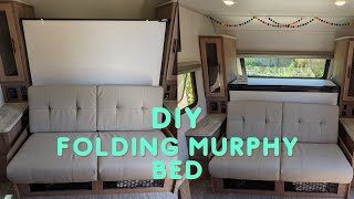 Making A Folding Murphy Bed amp Using That Travel Trailer Front Window [upl. by Arvonio814]